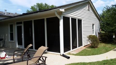 Porch Remodel. PVC Exterior. Removable Panels with SuperScreen